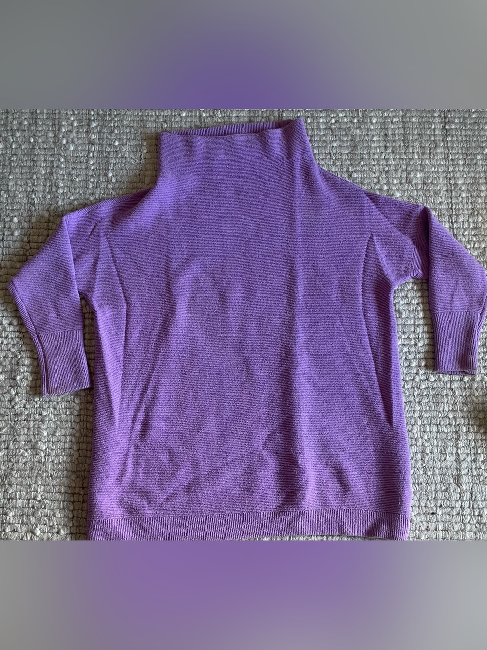 Free People Relaxed Violet Turtleneck Sweater - Women